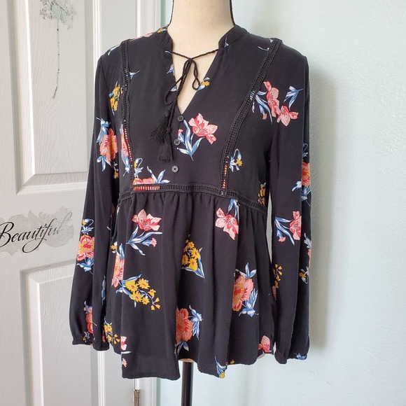 Mudd flower Boho Shirt Size M - Picture 1 of 7